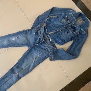 Hollister Jeans & Highway Jean Jacket DenimBundle